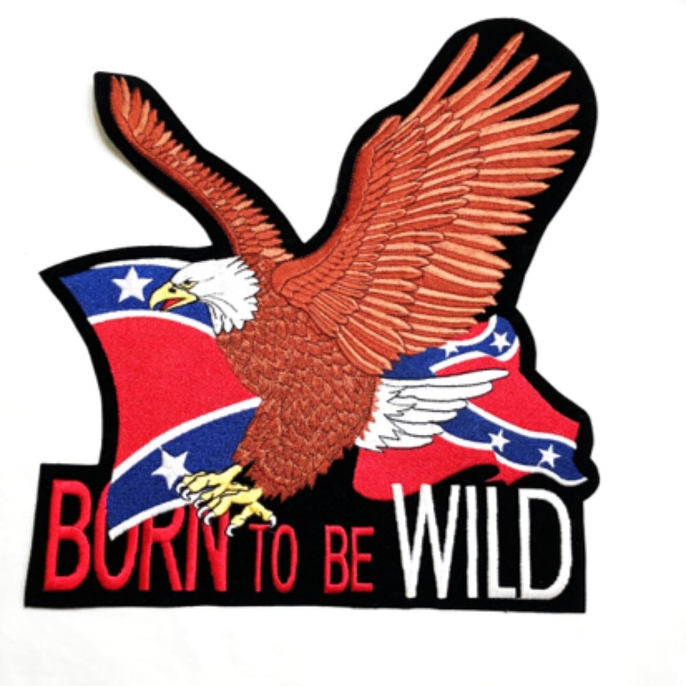 Hot Leathers Unisex Born to be Wild 11.5"x10" Embroidered Patch 💸